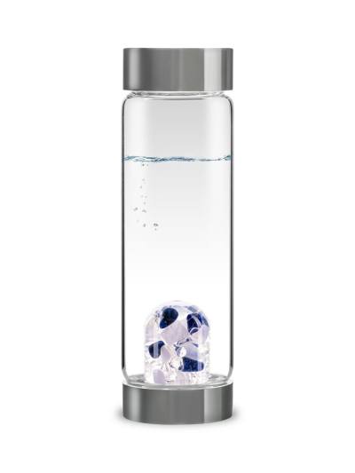 VitaJuwel Trinkflasche ViA | BALANCE Sodalith - Chalcedon - Bergkristall